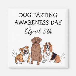 Aimant Journée de sensibilisation à la farce de chien - 8