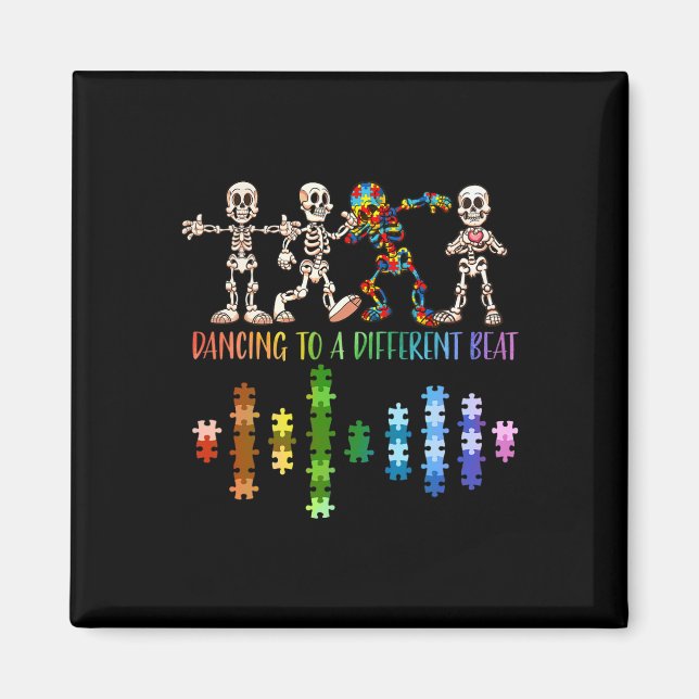 Aimant Journée de sensibilisation à la sensibilisation su (Devant)