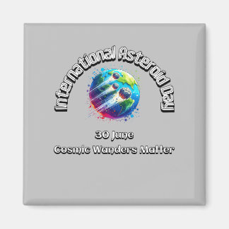 Aimant Journée Internationale des Astéroïdes. Les merveil