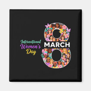 Aimant Journée internationale des femmes 8 mars 2026 auto
