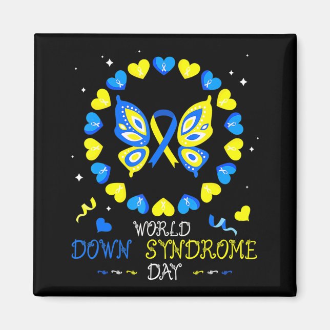 Aimant Journée mondiale de sensibilisation au syndrome d' (Devant)