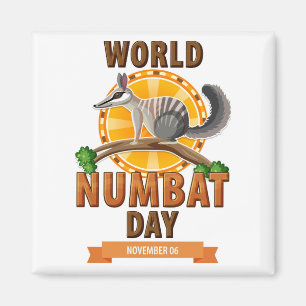 Aimant Journée Mondiale du Numbat