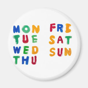 Aimant Jours de la semaine