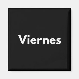 Aimant Jours de vendredi de la semaine Español Langue esp