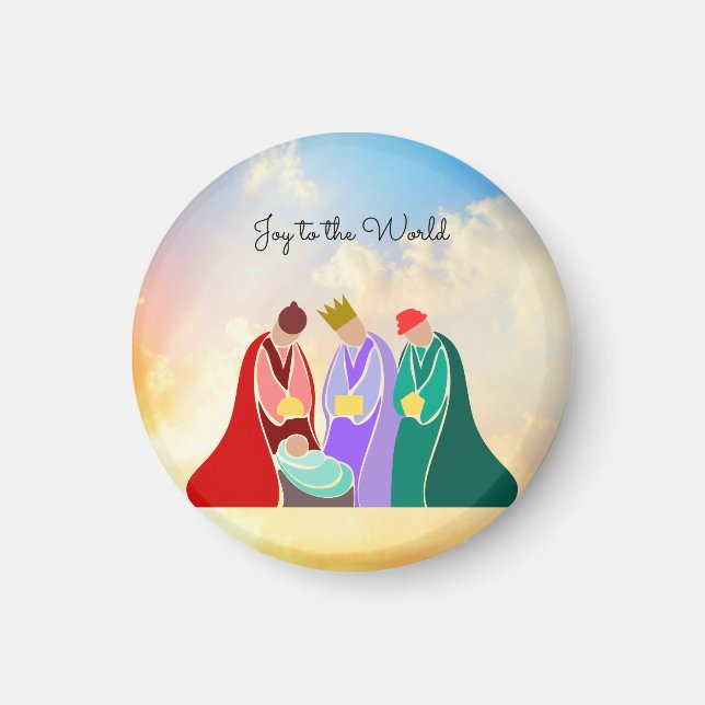 Aimant Joy to the World, Illustration des Trois Sages (Devant)