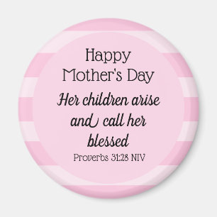 Aimant Joyeuse fête des mères Bible Verse Christian