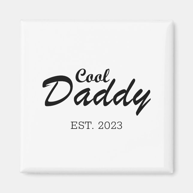 Aimant Joyeuse fête des pères meilleur papa cadeaux perso (Devant)