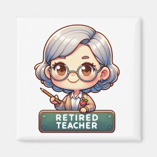Aimant Joyeuse retraite : Charmant enseignant retraité