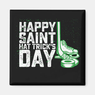 Aimant Joyeuse Saint Hat Trick Day de hockey sur glace St