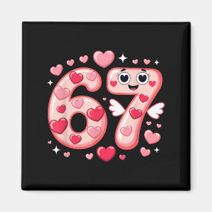 Aimant Joyeuse Saint-Valentin 67 Meme Cœurs Coquette Arc