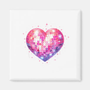 Aimant Joyeuse Saint-Valentin Coquette Nk Boule Disco Cœu