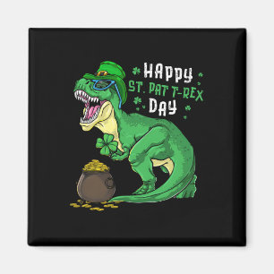 Aimant Joyeuse St Pat Trex Day Dino St Patricks Day Tout-