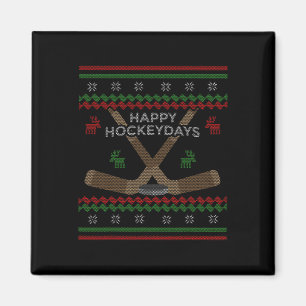 Aimant Joyeuses Journées de Hockey Hockey Drôle de Joueur