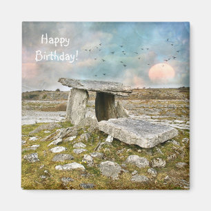 Aimant Joyeuses ruines celtiques d'anniversaire
