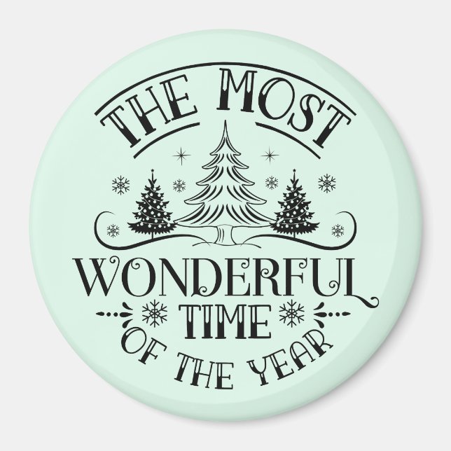 Aimant Joyeuses vacances (Devant)