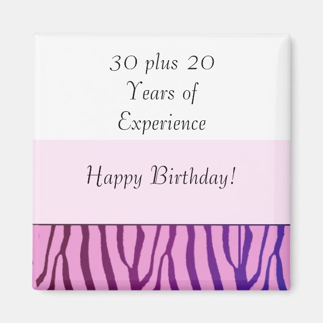 Aimant Joyeux 50e anniversaire (Devant)