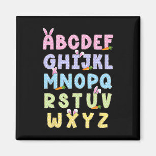 Aimant Joyeux alphabet de Pâques Abcs Elemeno pour enseig