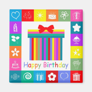 Aimant Joyeux anniversaire