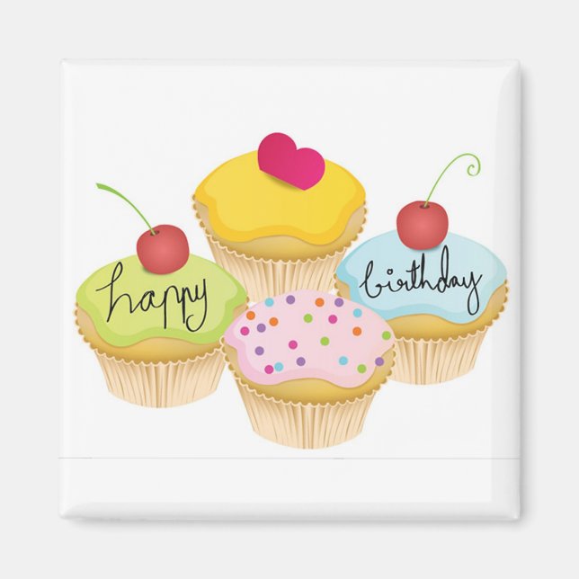 Aimant Joyeux anniversaire (Devant)