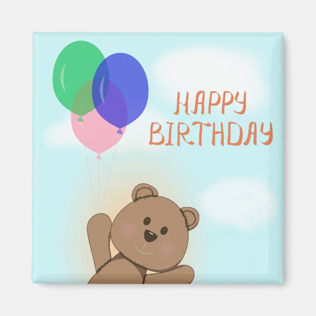 Aimant Joyeux anniversaire (Devant)