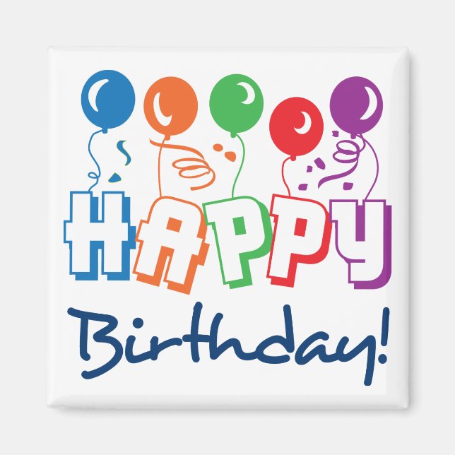 Aimant Joyeux anniversaire (Devant)