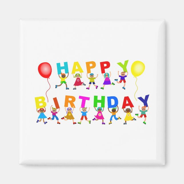 Aimant Joyeux anniversaire (Devant)