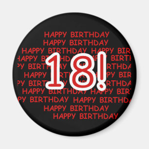 Aimant Joyeux anniversaire 18