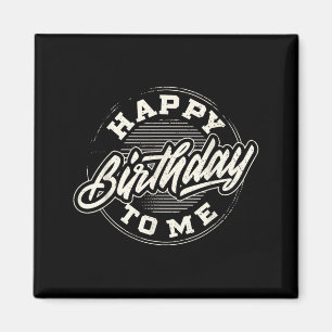 Aimant Joyeux anniversaire au design d'anniversaire fête