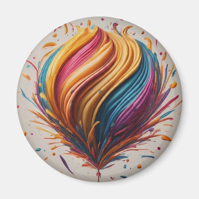 Aimant Joyeux anniversaire Joy Circle (Devant)