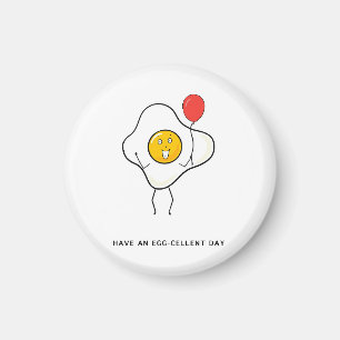 Aimant Joyeux anniversaire, un cadeau Egg-cellent