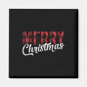 Aimant Joyeux cadeau de Noël famille Noël Noël Rouge Buff