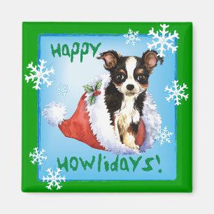 Aimant Joyeux chapeau long de Howliday Chihuahua