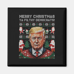 Aimant Joyeux Démocrates de Noël Fileux Ya Funny Noël