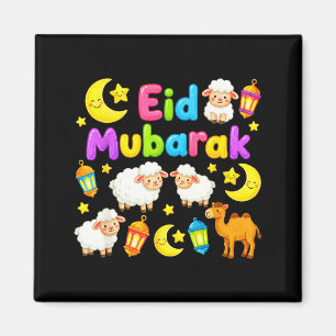 Aimant Joyeux eid mubarak pour les enfants musulmans eid