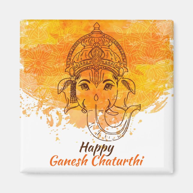 Aimant Joyeux Ganesh Chaturthi (Devant)