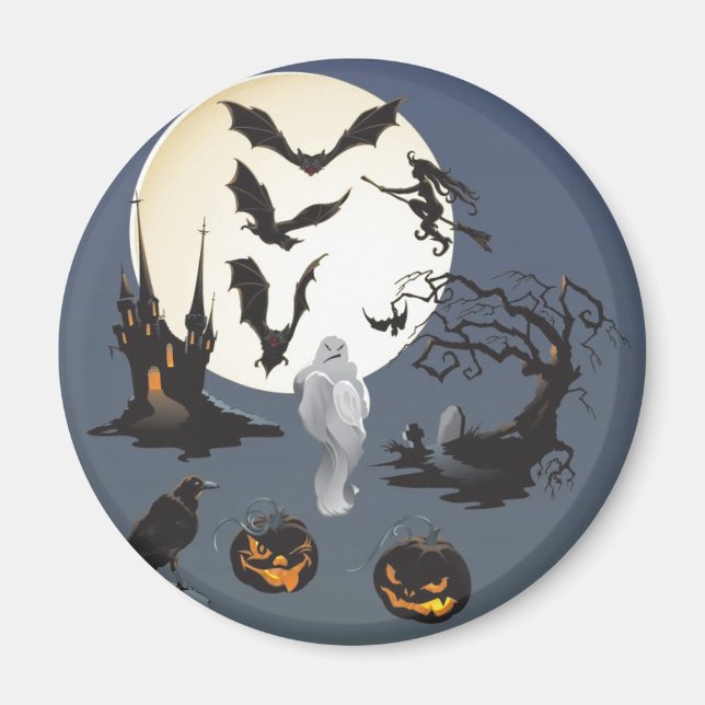 Aimant Joyeux Halloween (Devant)