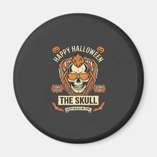 Aimant Joyeux Halloween Crâne Mohawk Lunettes de soleil C