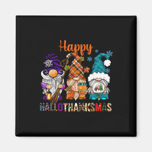 Aimant Joyeux Halloween de Thanksgiving Noël Hallomerci