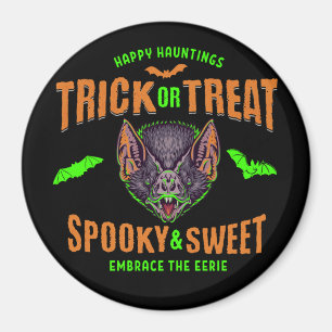 Aimant Joyeux Hauntings   Tricoter ou traiter les chauves
