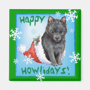 Aimant Joyeux Howlidays Schipperke