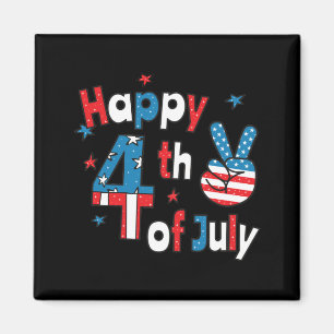 Aimant Joyeux Jour de l'Indépendance 4 juillet