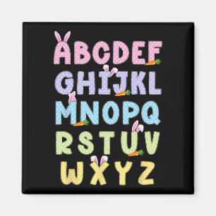 Aimant Joyeux Jour de Pâques Alphabet Abcs Elemeno Pour E
