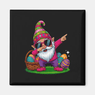 Aimant Joyeux jour de Pâques Gnome Câlin Œufs de Pâques F
