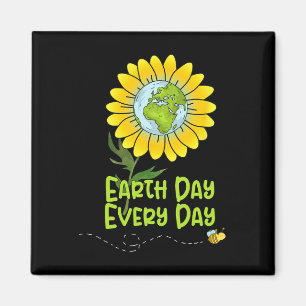 Aimant Joyeux Jour des terres chaque jour Sunflower Enfan