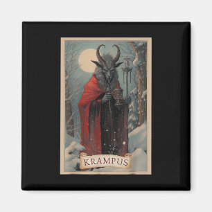 Aimant Joyeux Krampus Horreur Noël Doux moche mal P