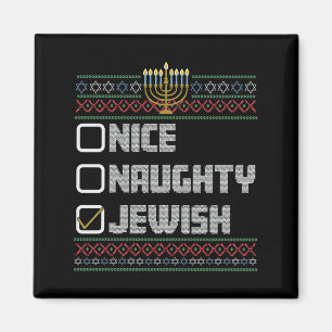 Aimant Joyeux Mauvais Juif Santa Noël Hanukkah dégueu