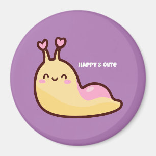 Aimant Joyeux mignon Slug Texte personnalisé