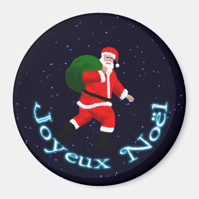 Aimant Joyeux Noё l - Père Noël (Devant)