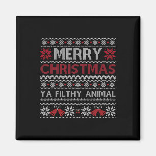 Aimant Joyeux Noël animal sale Ya style laid Noël Noël