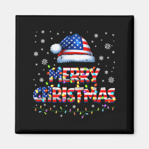 Aimant Joyeux Noël Chapeau de Père Noël Pjs Pyjama Drapea